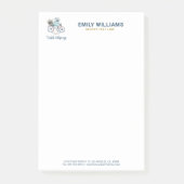 かわいいイースターバニーをバイクに ポストイット (正面)