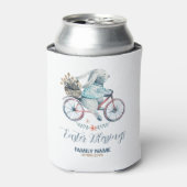 かわいいイースターバニーをバイクに 缶クーラー (缶正面)