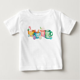 かわいいイースターバニーコーヒーシャツイースターおもしろいギフト ベビーTシャツ