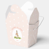 かわいいイースターバニーピンクのイースターギフトボックス フェイバーボックス (オープン)