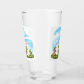 かわいいイースターバニーホリデー タンブラーグラス (左)