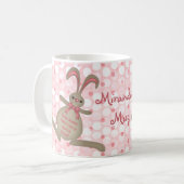 かわいいイースターバニーラビットイースターマグ コーヒーマグカップ (正面左)