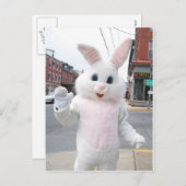 かわいいイースターバニー動物の平和の愛の運命 シーズンポストカード (正面/裏面)