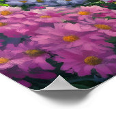 かわいいイースターバニー卵狩り絵を描のポスター ポスター (角)