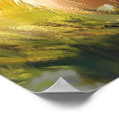 かわいいイースターバニー卵 ポスター (角)