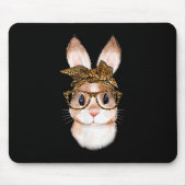 かわいいイースターバニー母イースターヒョウ年のR マウスパッド (正面)
