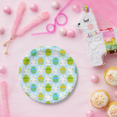 かわいいイースターバニー&エッグス ペーパープレート (パーティー)