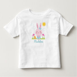 かわいいイースターバニー トドラーTシャツ