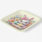 かわいいイースターバニー ペーパープレート (傾斜あり)