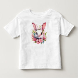 かわいいイースターバニー ポートレート ギフト Tシャツ
