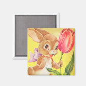 かわいいイースターバニー マグネット (正面/裏面)