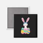 かわいいイースターバニー マグネット (正面/裏面)