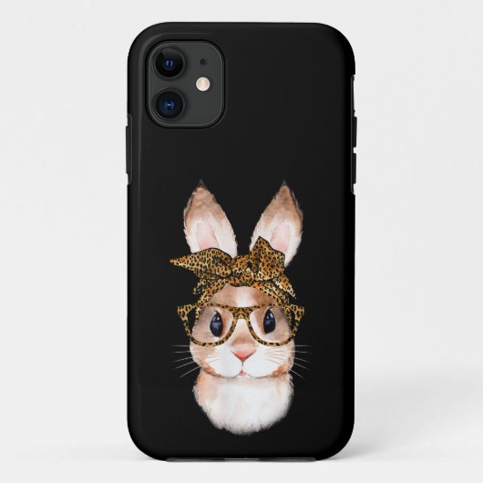 かわいいイースターバニー ママ イースターレオパード 卯年 Case-Mate iPhoneケース (裏面)