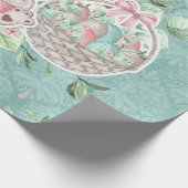 かわいいイースターバニー ラッピングペーパー (角)