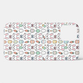かわいいイースターバニー&卵のクッキー柄iPhoneケース Case-Mate iPhoneケース (裏面 (横))