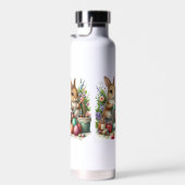 かわいいイースターバニー/春絵を描パーティー ウォーターボトル (右面)