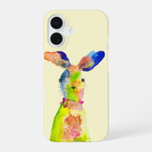 かわいいイースターバニー iPhone 16ケース (裏面)