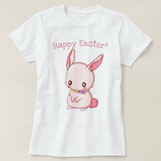 かわいいイースターバニー Tシャツ (デザイン正面)