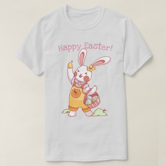 かわいいイースターバニー Tシャツ (デザイン正面)