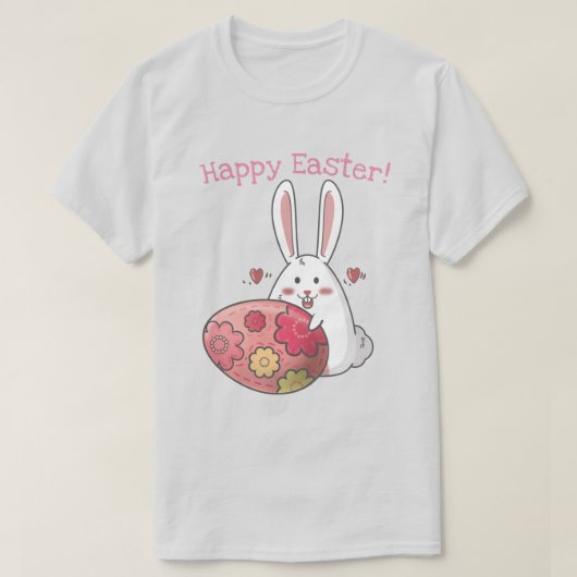 かわいいイースターバニー Tシャツ (デザイン正面)