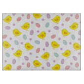 かわいいイースターパターンチキンエッグカスタムの色 カッティングボード (正面)