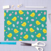 かわいいイースターパターンチキンエッグカスタムの色 薄葉紙 (クラフト)