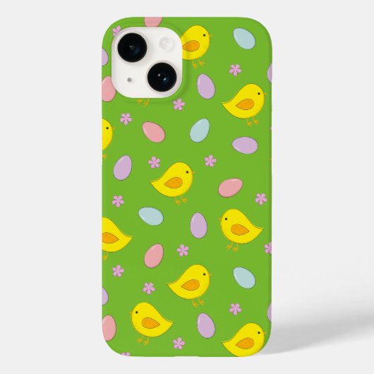 かわいいイースターパターンチキンエッグカスタムの色 Case-Mate iPhoneケース (裏面)