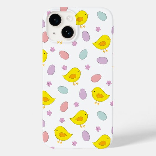 かわいいイースターパターンチキンエッグカスタムの色 Case-Mate iPhoneケース (裏面)