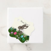 かわいいイースターパーソナライズされたラビットエッグギフトカード フェイバータグ (インサイチュ)