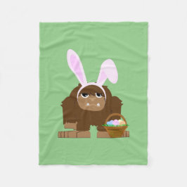 かわいいイースタービッグフット フリースブランケット
