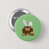 かわいいイースタービッグフット 缶バッジ (正面&裏面)