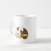 かわいいイースターヘアピン コーヒーマグカップ (正面左)