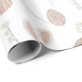 かわいいイースターボーホエッグフローラバニーパターン ラッピングペーパー (ロールコーナー)