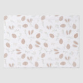 かわいいイースターボーホエッグフローラバニーパターン 薄葉紙 (正面)