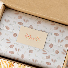 かわいいイースターボーホエッグフローラバニーパターン 薄葉紙