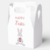 かわいいイースターラビットレッドイースター卵 フェイバーボックス (オープン)