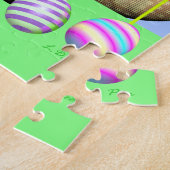 かわいいイースターラムと卵 ジグソーパズル (側面)