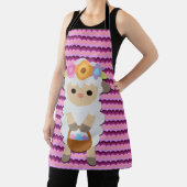 かわいいイースターラム数々の抽象芸術色エプロン エプロン (インサイチュ)
