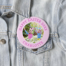 かわいいイースター写真 - 女の子のピンクの名前