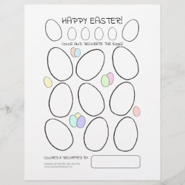 かわいいイースター卵の着色ペーパターン（の模様が）あるジ