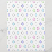 かわいいイースター卵の着色ペーパターン（の模様が）あるジ (裏面)