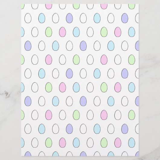 かわいいイースター卵の着色ペーパターン（の模様が）あるジ (裏面)
