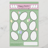 かわいいイースター卵の着色ペー飾ジの活動 (正面)