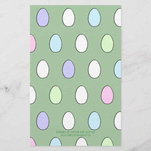 かわいいイースター卵の着色ペー飾ジの活動 (裏面)