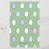 かわいいイースター卵の着色ペー飾ジの活動 (裏面)