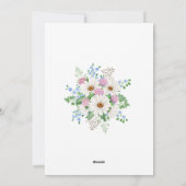 かわいいイースター恵みのスクリプトフォト シーズンカード (裏面)