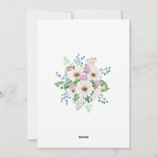 かわいいイースター恵みのスクリプトフォト シーズンカード (裏面)