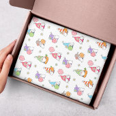 かわいいイースター格言ガーリー春の花卵 薄葉紙