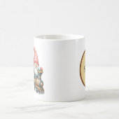 かわいいイースター格言列車モノグラムの水色を追加 コーヒーマグカップ (中央)