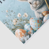 かわいいイースター絵を描バニーの卵：春の芸術 薄葉紙 (詳細)